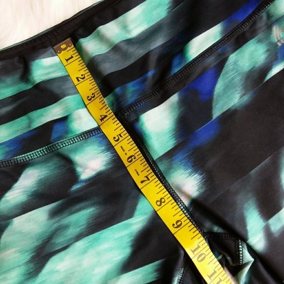 RBX Green Multicolor Active Bottom Leggings L - Picture 7 of 8